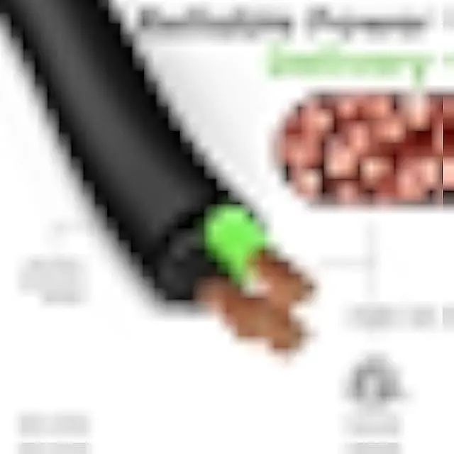 Alt view image 3 of 7 - GEARit 12/3 12 AWG Portable Power Cable (25 Feet - 3 Conductor) SJOOW 300V 12 Gauge Electric Wire for Motor Leads, Portable Lights, Battery Chargers, Stage Lights and Machinery -25ft Electrical Cord