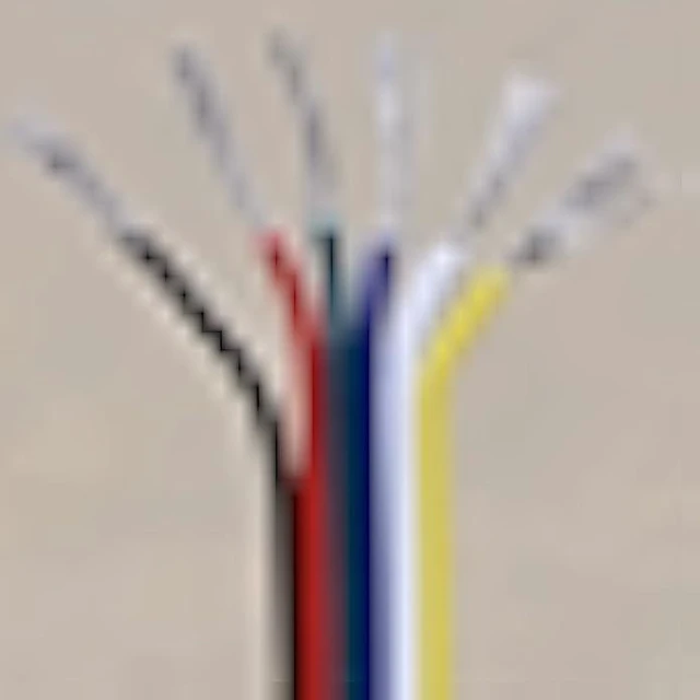 Alt view image 3 of 5 - 6-pin LED Connector, 12 mm Wide, with 16.4ft Extension Cable for Waterproof or Non-Waterproof RGB-WW or RGB+CCT LED Strip Lights 10 Pieces (Connector Wite 16.4ft Wire)