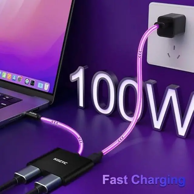 Alt view image 3 of 7 - USB C to Dual HDMI Adapter 4K@30Hz, USB C Hub Multiport Adapter with 2xHDMI, USB 3.0, 100W PD, Support USB C to HDMI Splitter Extended Display (MST Only Support Windows), Black