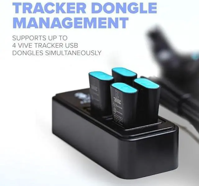 Alt view image 2 of 6 - Rebuff Reality USB Hub - 4-Port USB Hub for Vive Tracker USB Dongles - Compatible with Vive Tracker 3.0, 2.0 & Other VR Console Dongles - Enables Data Transfer - 4 ft Cable for Extended Reach