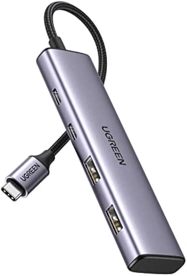 Main image of UGREEN USB C Hub, 4 Port USB C Splitter 5Gbps with 2 USB C and 2 USB A Data Port, Aluminium Type C to Multiple USB Adapter for Thunderbolt MacBook M1/M2, iPhone 15 Pro Series, iPad Pro, XPS and More
