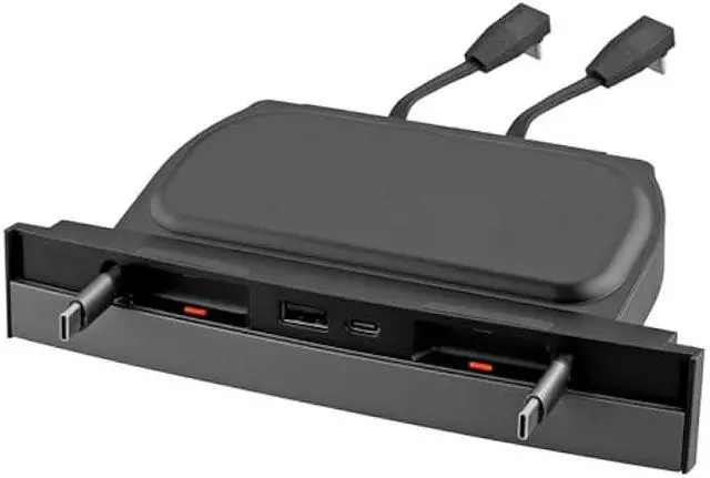 Main image of EYPINS USB Hub Suitable for Tesla,Retractable Hub Docking Station for Tesla Model 3/Y 2021-2023,Fast Charge Cable Adapter,2pcs Type-C Retractable Cables,Center Console USB Hub Interior