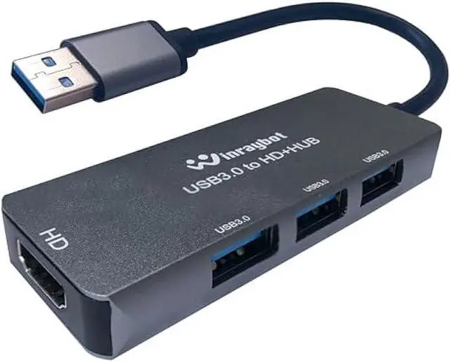 Main image of USB to HDMI Adapter,USB hub with HDMI,USB 3.0 to HD,HDMI to USB Adapter for Monitor,USB hub for Laptop with HD Supports Mac & Windows