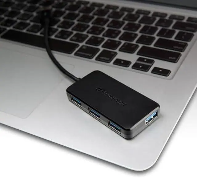 Alt view image 5 of 5 - Transcend Information SuperSpeed USB 3.0 4-Port Hub (TS-HUB2K)