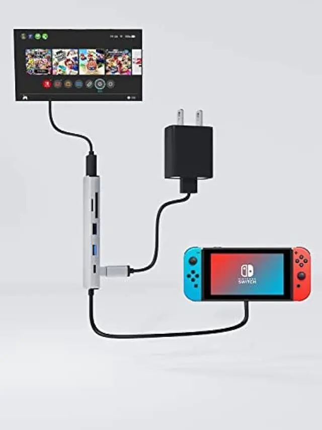 Alt view image 7 of 7 - USB C Hub,Sivxnem Type-C to HDMI Adapter (4K HDMI USB3.0/2.0 SD/TF Card Reader 90W PD) USB C Docking Station,Multiple Adapter Dongle Compatible for iPhone 15/MacBook//Ipad/Samsung/Dell/Surface Pro 7