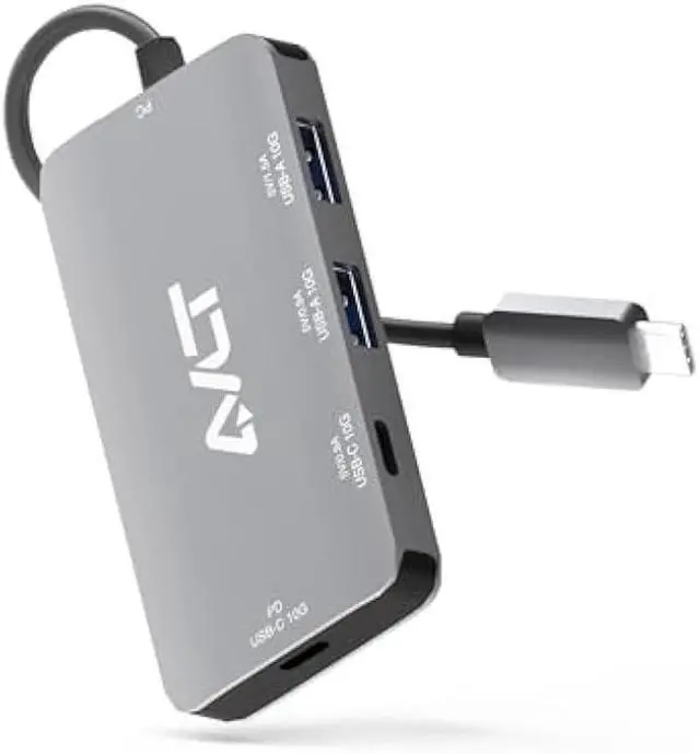 Main image of AVLT 4-Port USB 3.1 Gen 2 Type C 10G Hub with 85W PD Charging - Portable Multiport Adapter  Fast Data Transfer and Charging for MacBook, Laptop, PC, iPad (Does NOT Support USB-C Monitor)