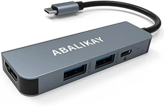Main image of USB C Hub, USB C HDMI Multiport Adapter for MacBook Pro/Air M1 M2 2021 2020 2019 2018, 4 in 1 USB Type C Laptop Docking Station Compatible for Dell,Hp,Nintendo Switch,USB A 3.0,Power Delivery 100W