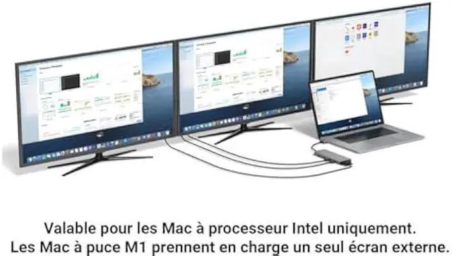 Alt view image 5 of 5 - EZQuest USB C Hub 13 in 2 with 2 HDMI 4K, VGA, 1GBS Ethernet, 2USB A 3.0 Ports, 2 USB A 2.0 Ports, SD/Mico SD and Audio Port for Work and Travel - for MacBook Pro & Air