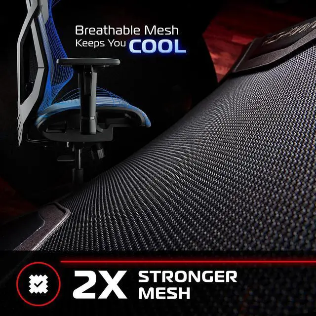 Alt view image 3 of 6 - RESPAWN FLEXX Ergonomic Mesh Office Chair, Adjustable Seat & Arms | Breathable mesh chair with adjustable headrest, adjustable arms, seat slide & synchro-tilt for all-day work or gaming.