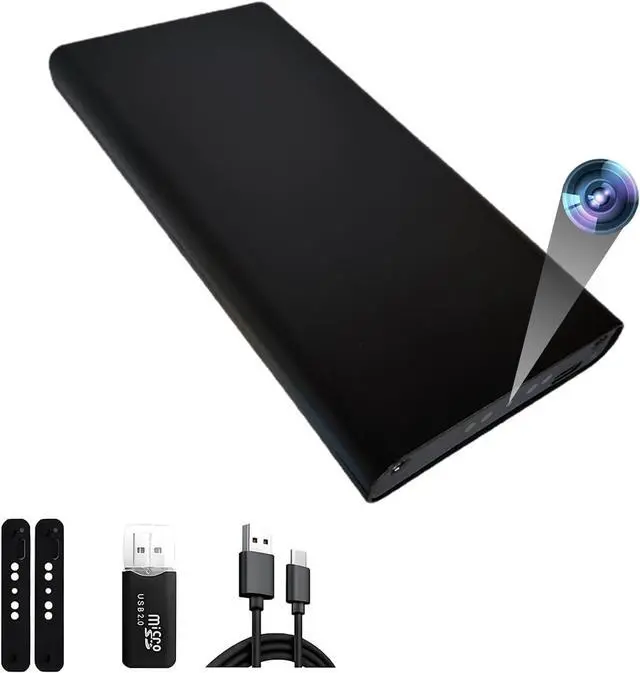 Main image of Portable Camera, Mini Camera, Home Security Cameras, 1080P, 10000 Capacity Dual-Purpose: Power Supply/Record Cameras, with Night Vision, Motion Detection, Loop Record, Gravity Sensor