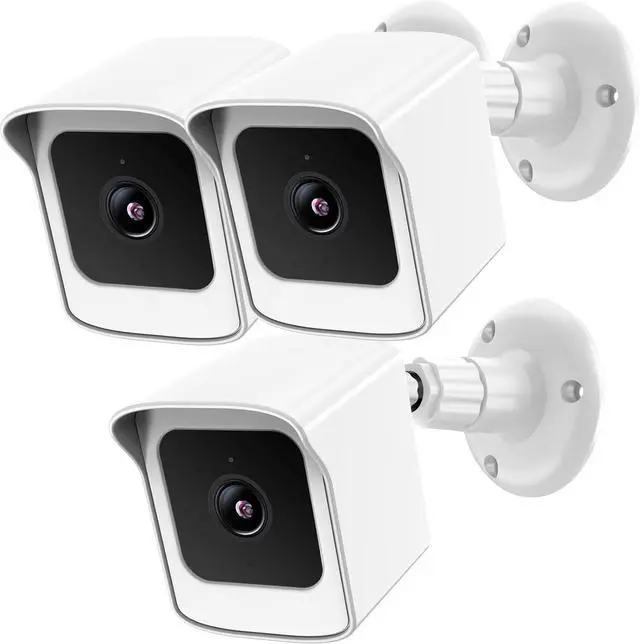 Main image of PEF Mount for All-New Cam V3 and V4, Weatherproof Protective Cover and 360 Degree Adjustable Wall Mount Solid Housing for Cam V3 and V4 Outdoor Indoor Smart Home Camera System (White, 3 Pack)