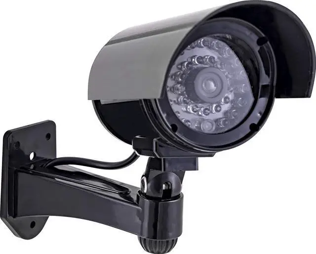 Alt view image 2 of 7 - GE Power Gear GE Decoy Security Bullet Camera with Flashing Red Light, Blinking LED, Fake Surveillance, Realistic Looking Recording Lens, Indoor/Outdoor Use, Wireless, Black, 40661