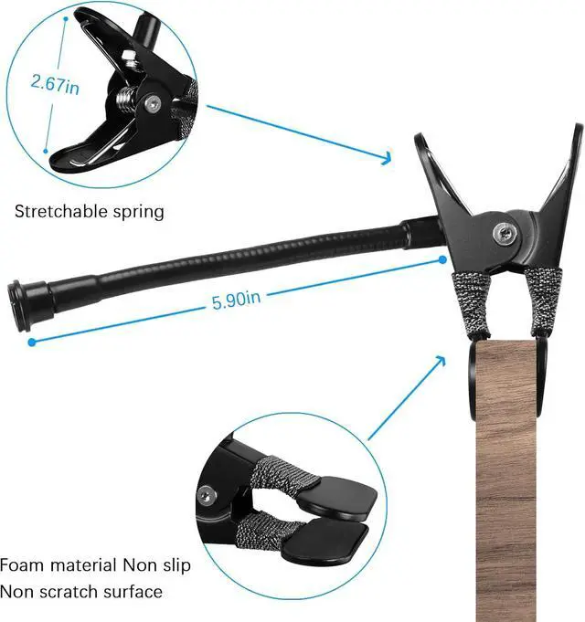 Alt view image 5 of 6 - Adjustable Mount for Blink Outdoor 4, Blink XT2, Blink XT and Blink Mini Camera,Heavy Duty Clamp Mount(Black, 2 Pack)