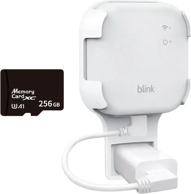 Main image of 256GB MicroSD Card & Wall Mount for Blink Sync Module XR with Short Cable  Declutter, Save Space, and Effortlessly Enhance Security(1 Pack)