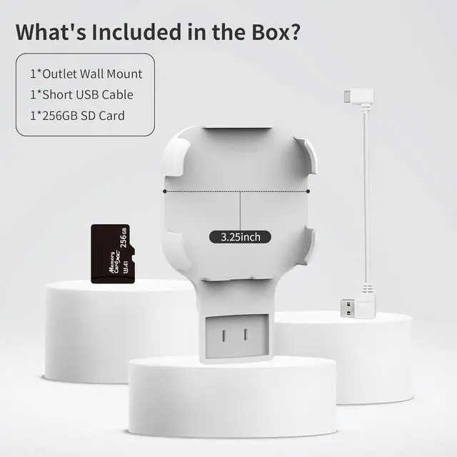 Alt view image 6 of 7 - 256GB MicroSD Card & Wall Mount for Blink Sync Module XR with Short Cable  Declutter, Save Space, and Effortlessly Enhance Security(1 Pack)