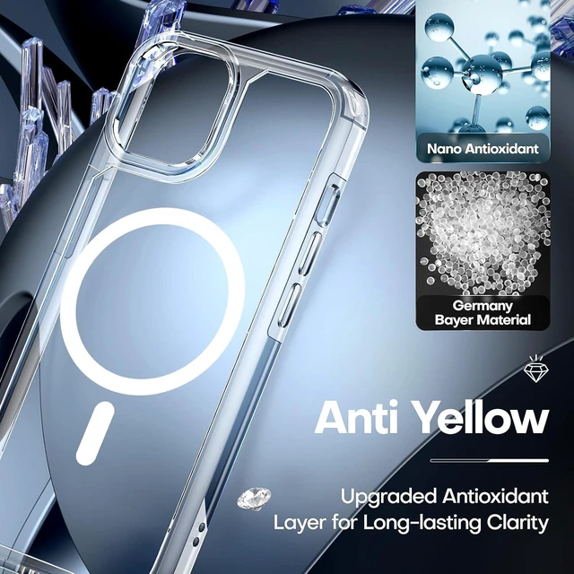 Alt view image 4 of 6 - for iPhone 14 Case Compatible with MagSafe Clear
