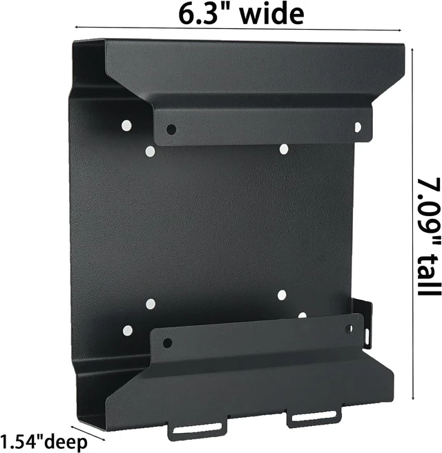 Alt view image 2 of 7 - 2 Pack Mini PC VESA Mount Compatible with HP Desktop Mini, Wall VESA and Under Desk Mount for HPPro Mini 260 400,for HPProDesk 400 405 600,for HPEliteDesk 705 800 805
