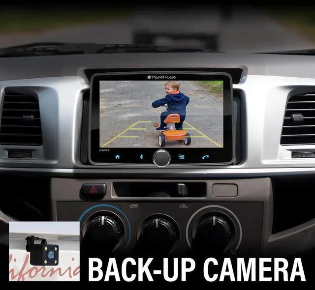 Alt view image 4 of 6 - Planet Audio P70CPA-CF Car Stereo - Apple CarPlay, Android Auto, Single Din, 7 Inch Touchscreen, Bluetooth, No CD DVD Player, AM/FM Radio Receiver, Backup Camera