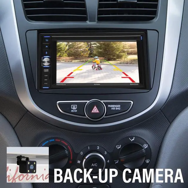 Alt view image 3 of 5 - Sound Storm Laboratories DDCP62-R Apple CarPlay Car Multimedia Player - Double-Din, 6.2 Inch Capacitive Touchscreen, Bluetooth, USB, SD, Aux AV in, No CD DVD, AM/FM, Backup Camera Included