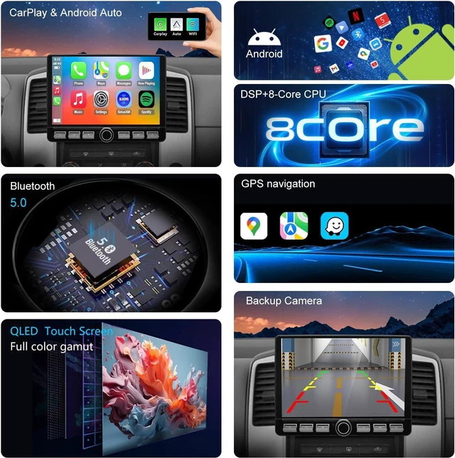 Alt view image 4 of 6 - 8Core Radio for Nissan Frontier Xterra 2009 2010 2011 2012 Upgrade 4G LTE