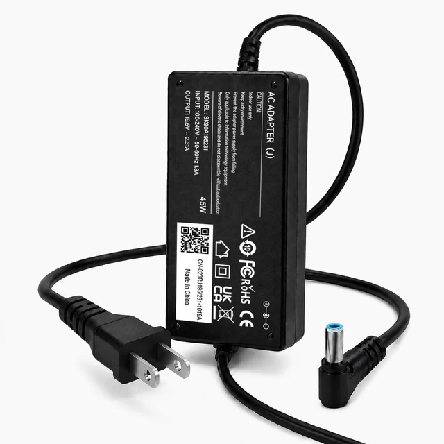 Main image of 45W Laptop Charger for HP 14 Series Models, 14-dk, 14-dq, 14-dy and 14-df