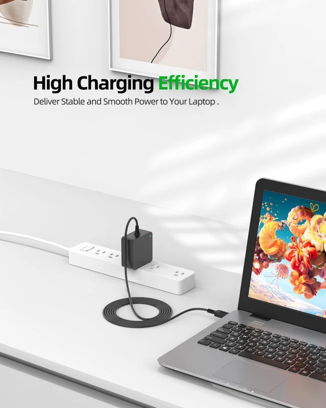 Alt view image 6 of 6 - 65W 40W Charger Replacement for Lenovo Angled Connector Yoga Ideapad 3 Pro 1370 700 900 700-11ISK 900S-12ISK 900-13ISK Laptop