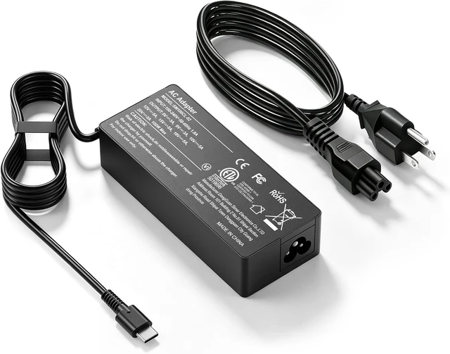 Main image of Universal 100W USB C Laptop Charger Type C Power Adapter Compatible with Lenovo, Dell, HP, Acer, Asus Mac Book and All USB-C Devices