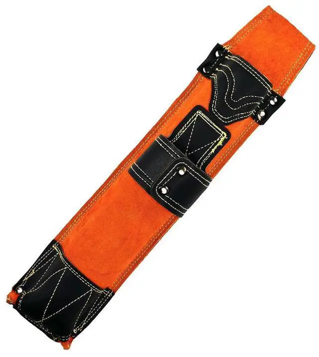 Alt view image 5 of 6 - Flame-Resistant Cowhide Welding Rod Bag Thick Leather Electrode Holder For Electrical Equipment Tool Accessory