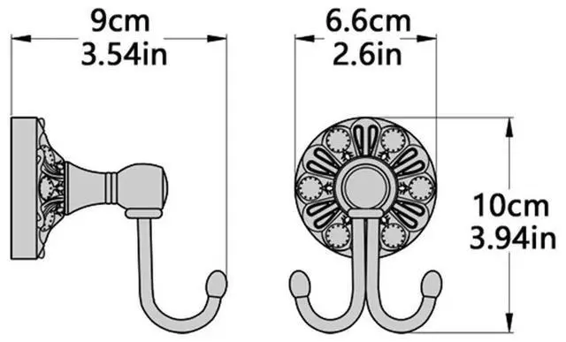 Alt view image 3 of 3 - Elegant Brass Wall Hook: For Durable Bathroom Accessory For Any Room Home Improvement Accessory In Stock