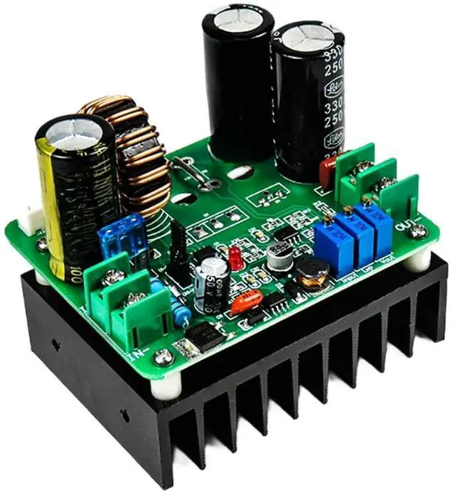 Main image of Adjustable voltage DC boost converter power module with 900W max output and input voltage 8 to 60 volts for electronics