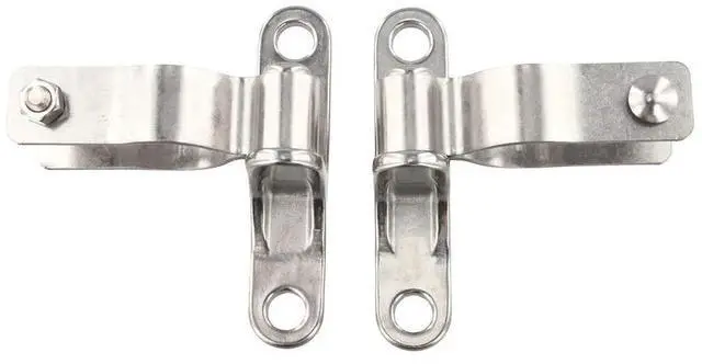 Main image of 2 Pack 1-3/8 Inch 304 Stainless Steel Gate Hinge Heavy Duty Fence Hinges For 1-3/8" OD Pipesposts With A 5/8" Male Pin