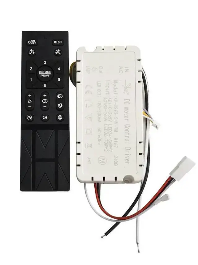 Alt view image 2 of 3 - Ceiling Fan Accessories Ceiling Fan Remote Home Improvement 6 Speed Settings AC 110V-265V Monitoring Convenient Reset