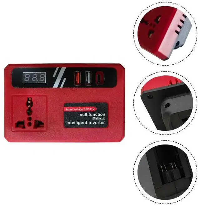 Main image of 120W Lithium Inverter DC18/21V To 110V AC Inverter For MWQ Electrical Equipment Tool Accessory In Stock