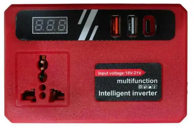 Alt view image 3 of 3 - 120W Lithium Inverter DC18/21V To 110V AC Inverter For MWQ Electrical Equipment Tool Accessory In Stock