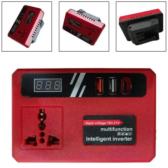 Alt view image 2 of 3 - 120W Lithium Inverter DC18/21V To 110V AC Inverter For MWQ Electrical Equipment Tool Accessory In Stock