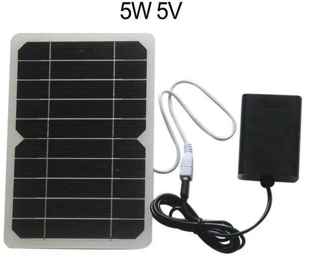Main image of 5W 5V Solar Oxygenator Portable Solar Powered Oxygen Pump For Fish Tanks Home Improvement Accessory