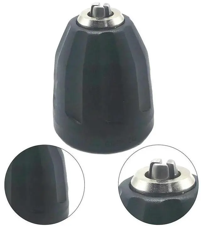 Alt view image 2 of 3 - Drill Chuck Threaded Chuck 3/8 Threaded Electric Hand Drill Greater Clamping Socket Connecting Square Adaptor