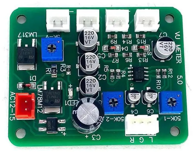 Alt view image 3 of 3 - 2pcs 35mm VU Meter Audio Level Indicator Backlight + Audio Level Driver Board For Electrical Equipment Tool Accessory In Stock