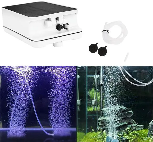 Main image of Portable Solar Air Pump Oxygen Supply Aquarium Pond Pool Pump USB Charging For Pool Aquarium Fish Tank Accessory In Stock