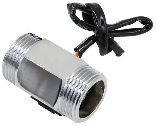 Alt view image 3 of 3 - YF-B Water Flow Hall Stream Sensor Switch Flow Meter DN25 For Industrial Turbine DC3.5~24V Wire Connection Stainless Steel Shaft