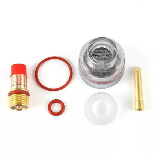 Alt view image 3 of 3 - 12PC Gas Lens Collet Glass Cup For TIG-17/18/26 Argon Welding Torch Fittings For Electrical Equipment Tool Accessory