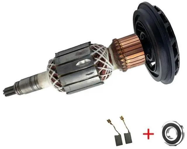 Main image of Power Tool Replacement Armature Rotor Carbon Brush Bearing Set for GBH11E and For GSH10C Models to Enhance Tool Performance