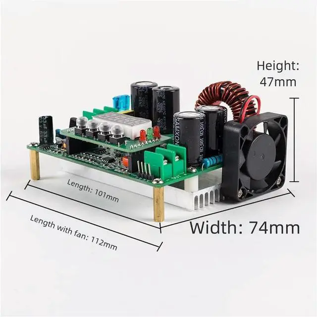 Alt view image 3 of 3 - Power supply module with digital stepdown control offers precise voltage and current adjustment with LED real time display