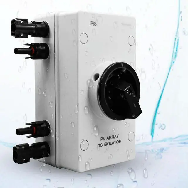 Alt view image 2 of 3 - Solar PV Switch DC Disconnect Switch Off Switch Switch 32A 1000V LsolatingSwitch For  Home Improvement Accessory