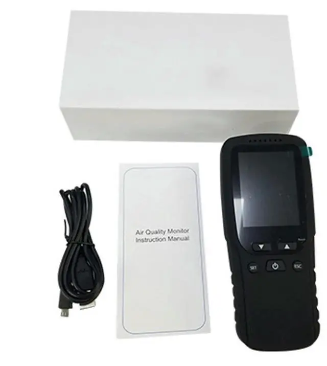 Alt view image 3 of 3 - Formaldehyde Detector PM2.5/TVOC/HCHO Thermohygrometer 1pcs For Test Measurement Tool Accessory In Stock