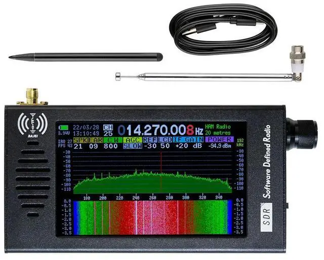 Alt view image 2 of 3 - For DSP Radio Receiver CW/AM/FM/WFM Portable Shortwave Radio Receiver 4.3 Inch For Electrical Equipment Tool Accessory In Stock