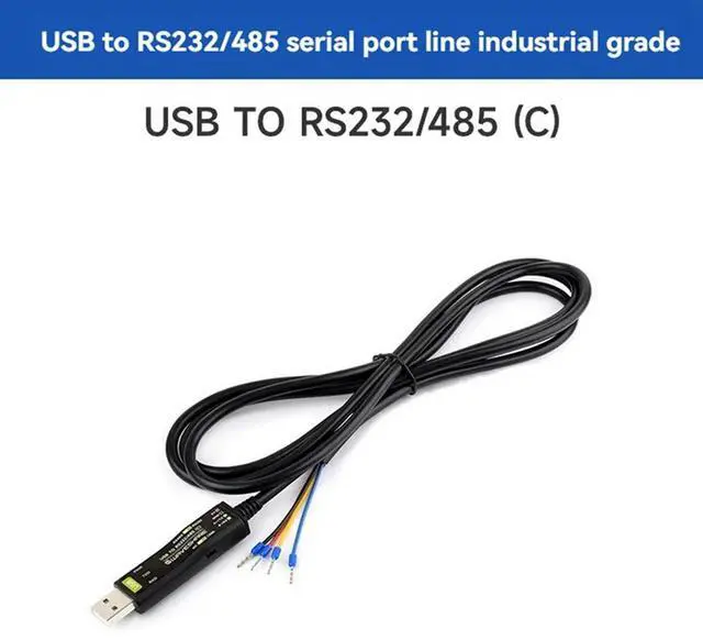 Alt view image 7 of 7 - Waveshare USB To RS232/RS485 Serial Cable Converter With Extension Cord FT232RNL Chip Compatible With Win 7/8/10/11/Macos