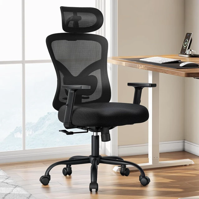 Main image of Ergonomic Office Chair with Lumbar Support & 2D Headrest