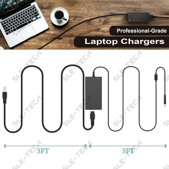 Alt view image 3 of 6 - SLE-TECH 180W Adapter Charger Compatible with Dell Alienware 13 15 17 R1 R2 G3 G5 G7 Series 2320 2350 3579 3379 5587 5590 7510 7588 7590 7710OptiPlex 3011 AIOM4600 M4700 M4800 Tip 7.4mm