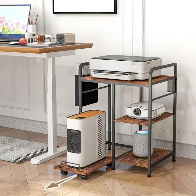 Alt view image 7 of 7 - Sedegn Large Printer Stand: 24 x 18 Inches Top for Heavy-Duty Printers